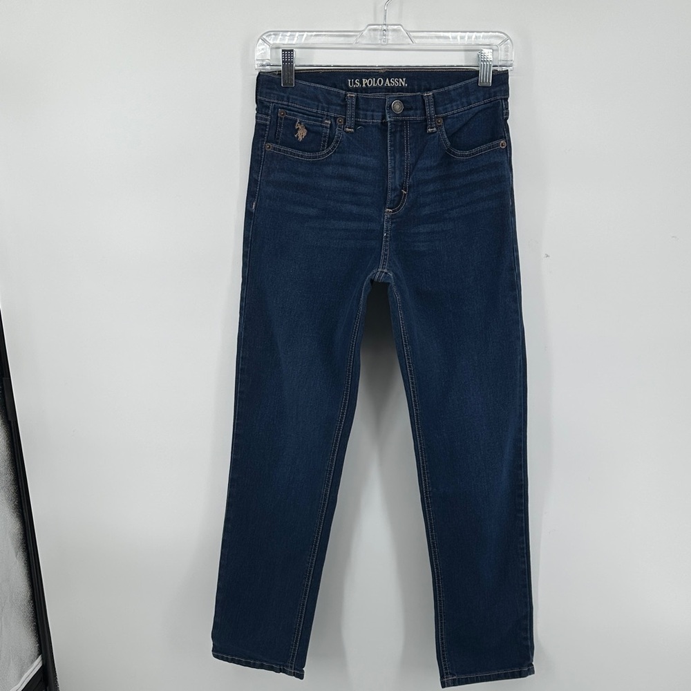 U.S. Polo Assn. Causal Classic Trendy Comfort Boys Mid Blue Straight Jeans Sz14